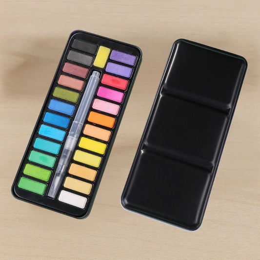 Ensemble de 24 couleurs + pinceau