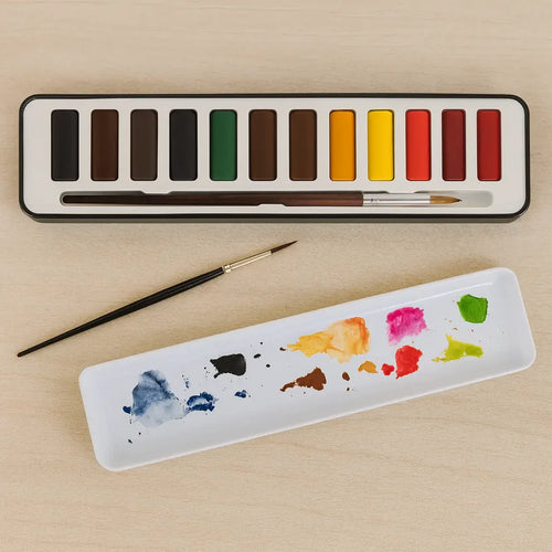 Ensemble de 12 couleurs + pinceau