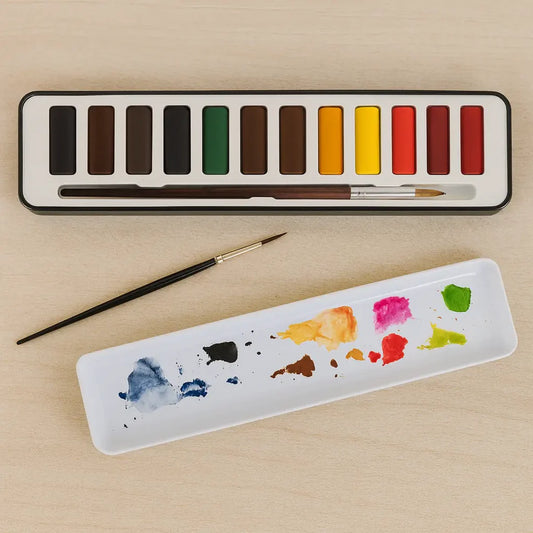 Ensemble de 12 couleurs + pinceau