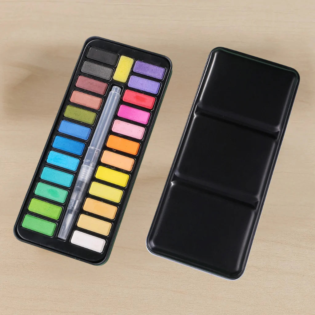 Ensemble de 24 couleurs + pinceau